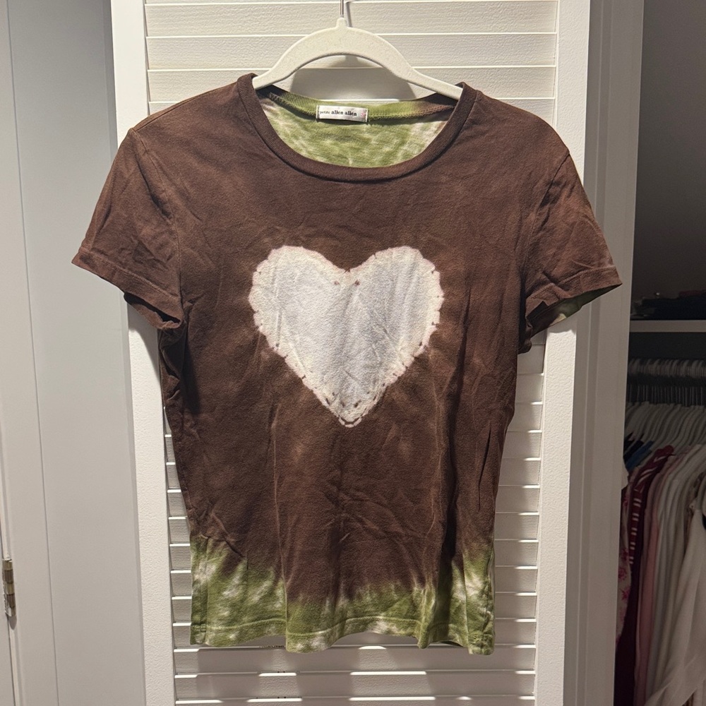 Allen Allen Olive and Chocolate Tee
